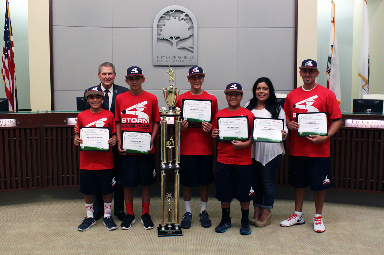 Chino Hills Storm 12U Baseball Team